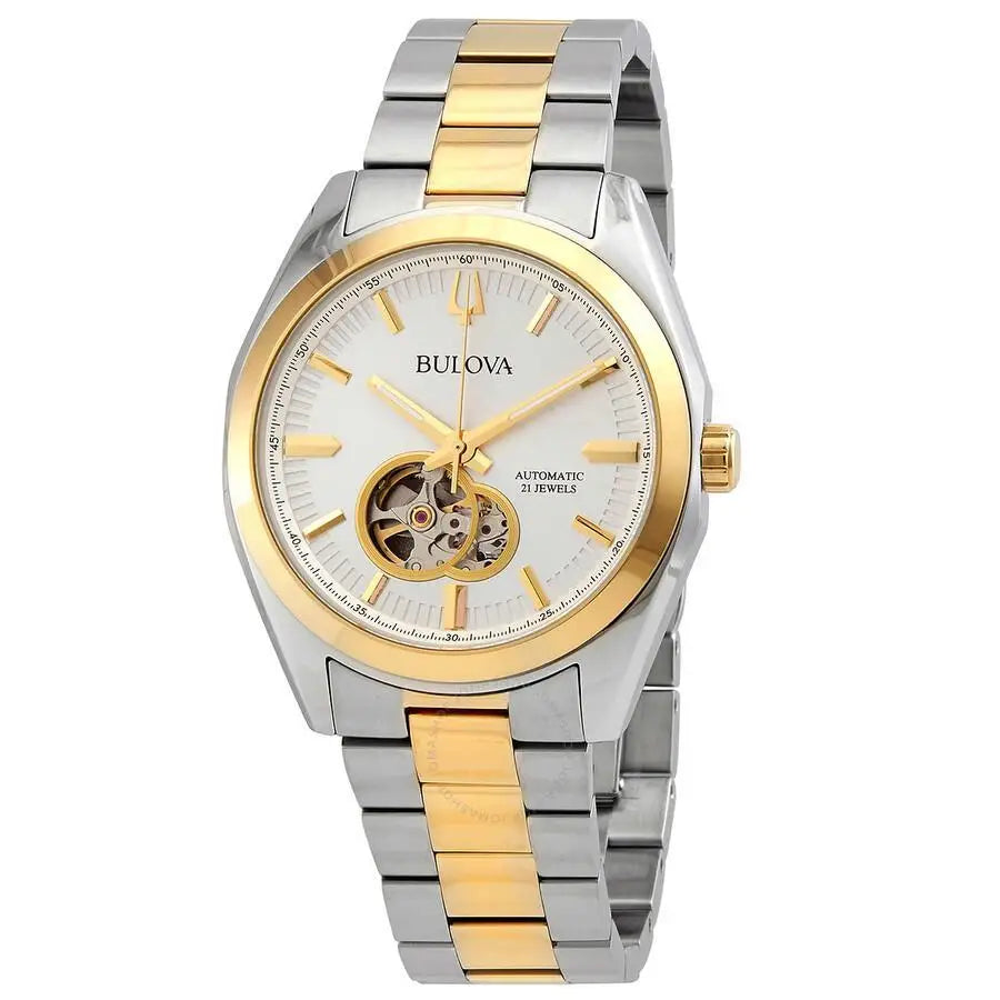 Bulova | Surveyor Automatic Silver Dial Two-tone - Automatic Movement with automatic mechanical movement
