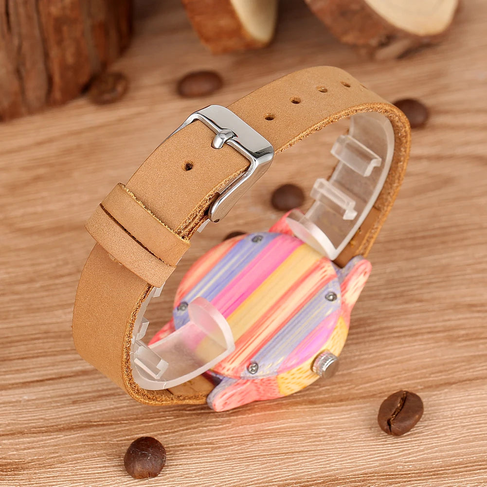 Wooden/Bamboo Watch Case Women's Wristwatch Quartz - Product Image 19