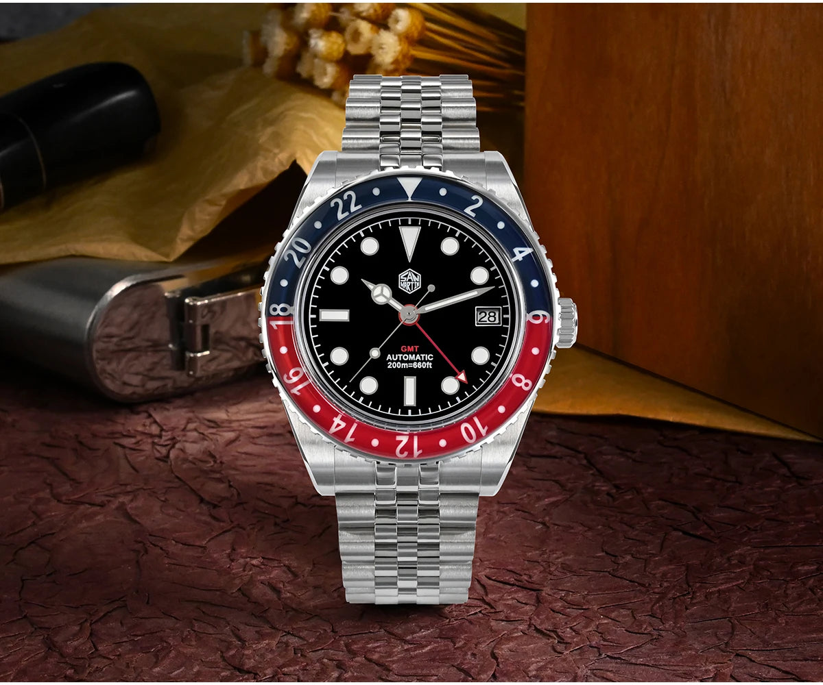 San Martin mm NH GMT Diver's Watch Men Sapphire - Product Image 16