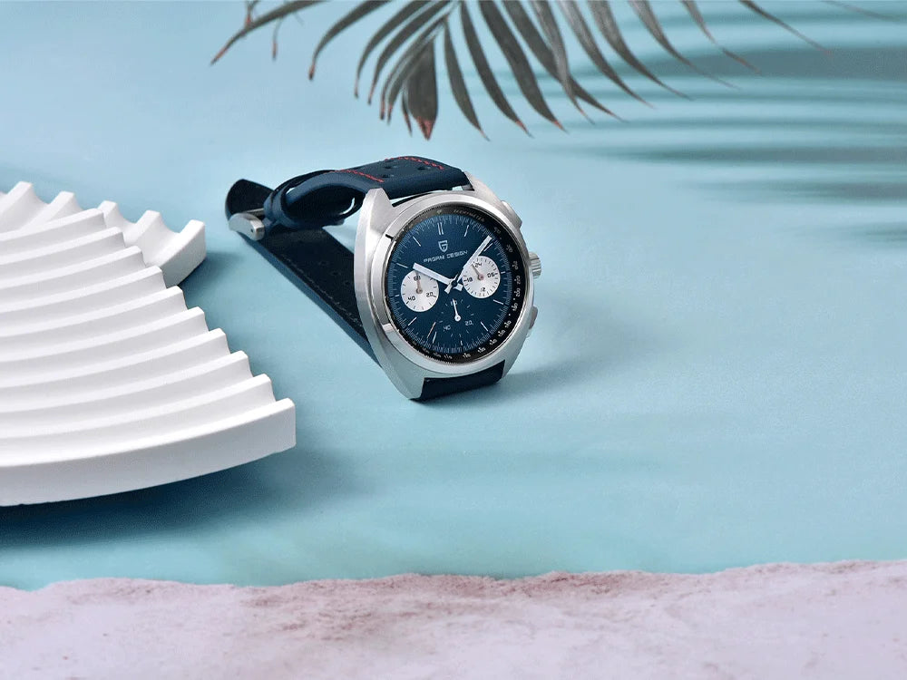 vastara luxury men’s chronograph – sapphire stainless steel watch 12 - casual unisex timepiece with chronograph (USA)