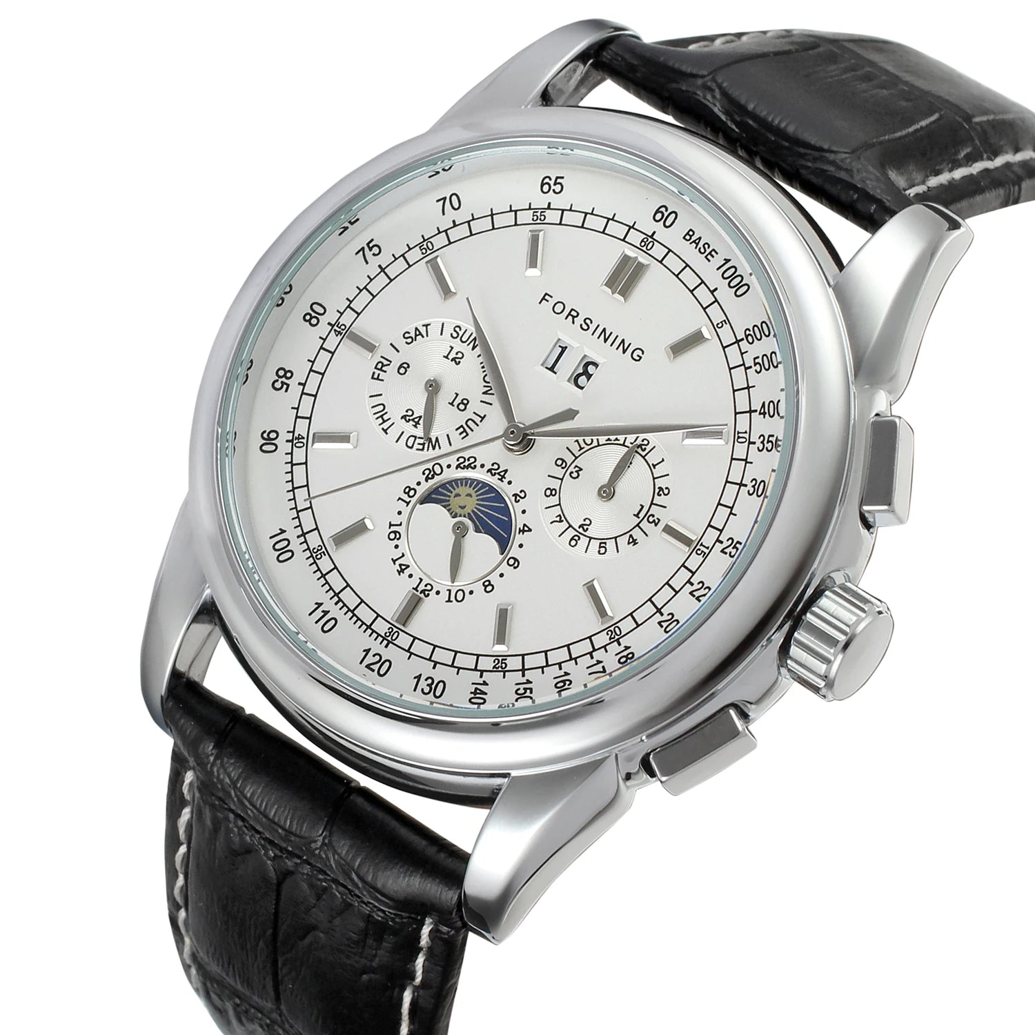 vastara genuine leather sapphire 2024new with sapphire technology watch 33 - classic unisex timepiece with stainless steel