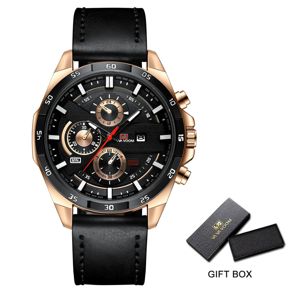 2023 New Arrival Pilot Series Moderno Speed Watches Mens Sport Reloj Hombre Male Para Military Army Leather Wrist Watch Fo...