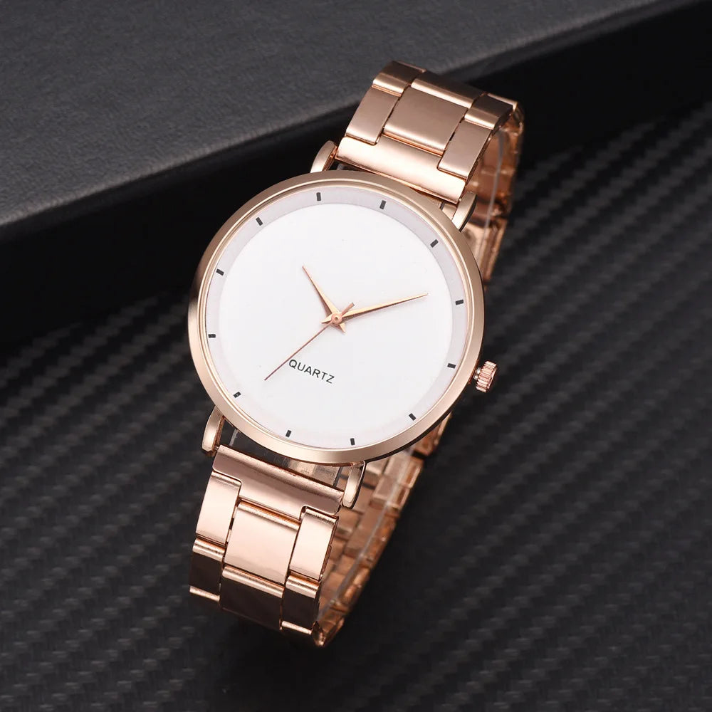 vastara rose gold women’s luxury watch – fashion business watch 13 - casual unisex timepiece with stainless steel (USA)