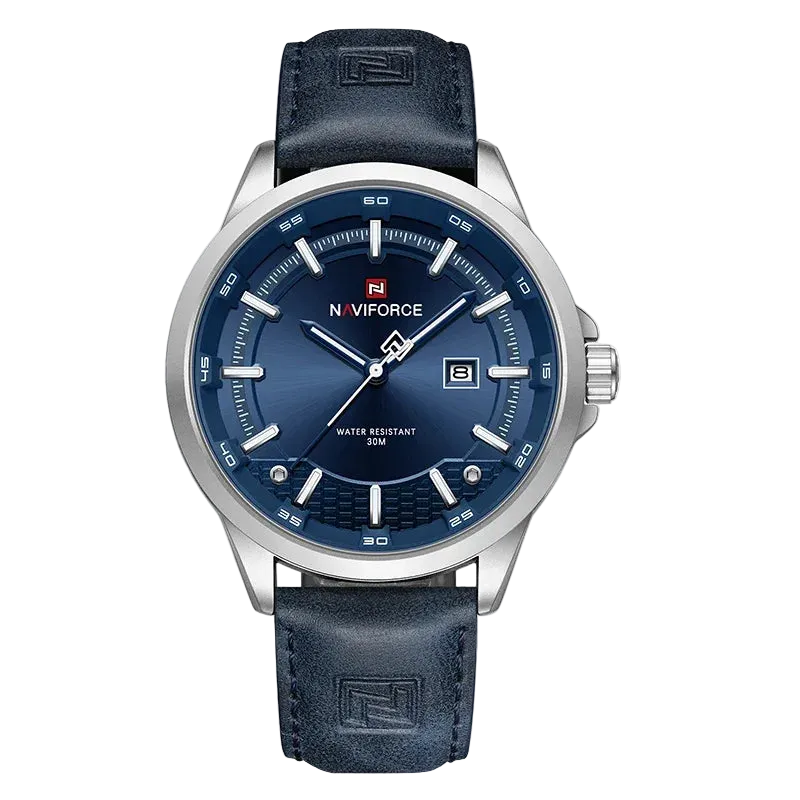 vastara naviforce design es for comfortable genuine leather japanese date gifts for watch 23 - classic unisex timepiece with