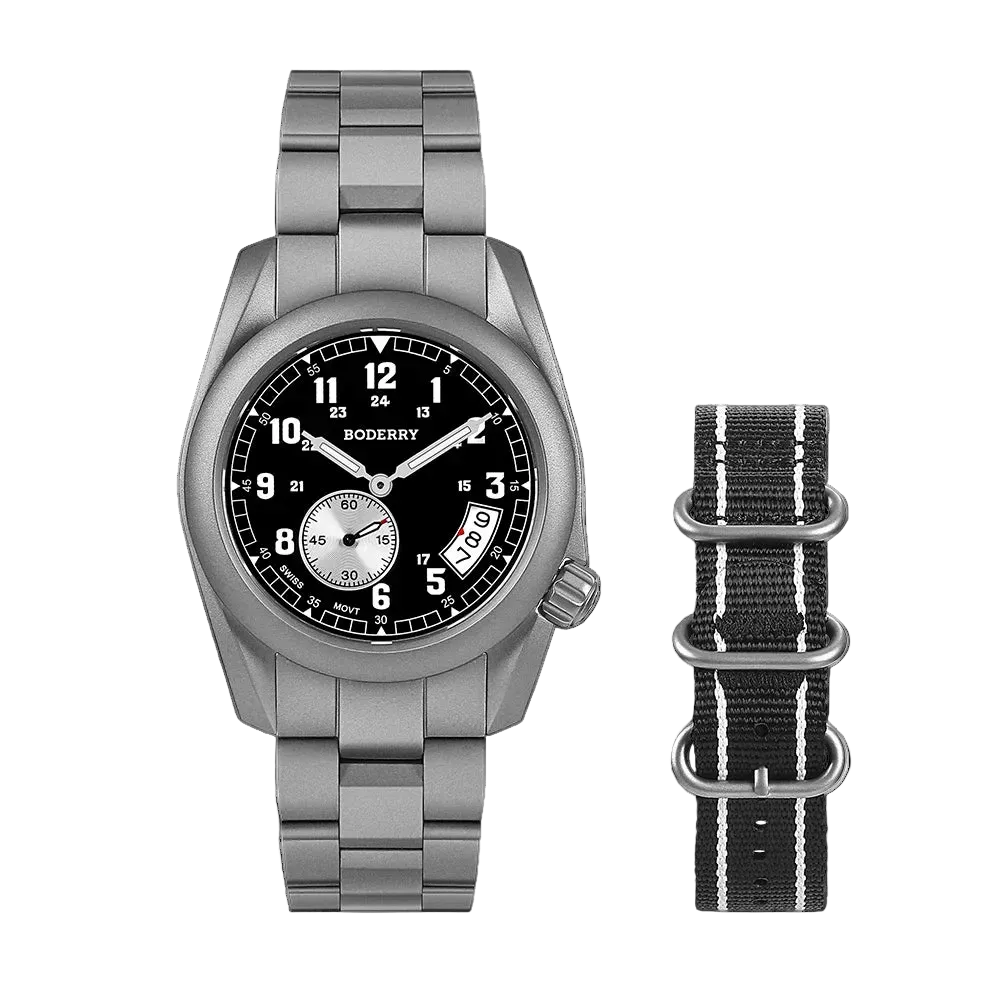 Boderry Field Watch Titanium Quartz Watches - Product Image 24