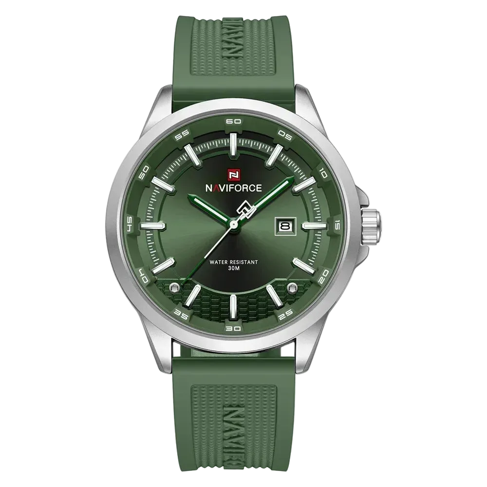 vastara naviforce sport military auto date silicone rubber original clock 9248 watch 39 - classic unisex timepiece with