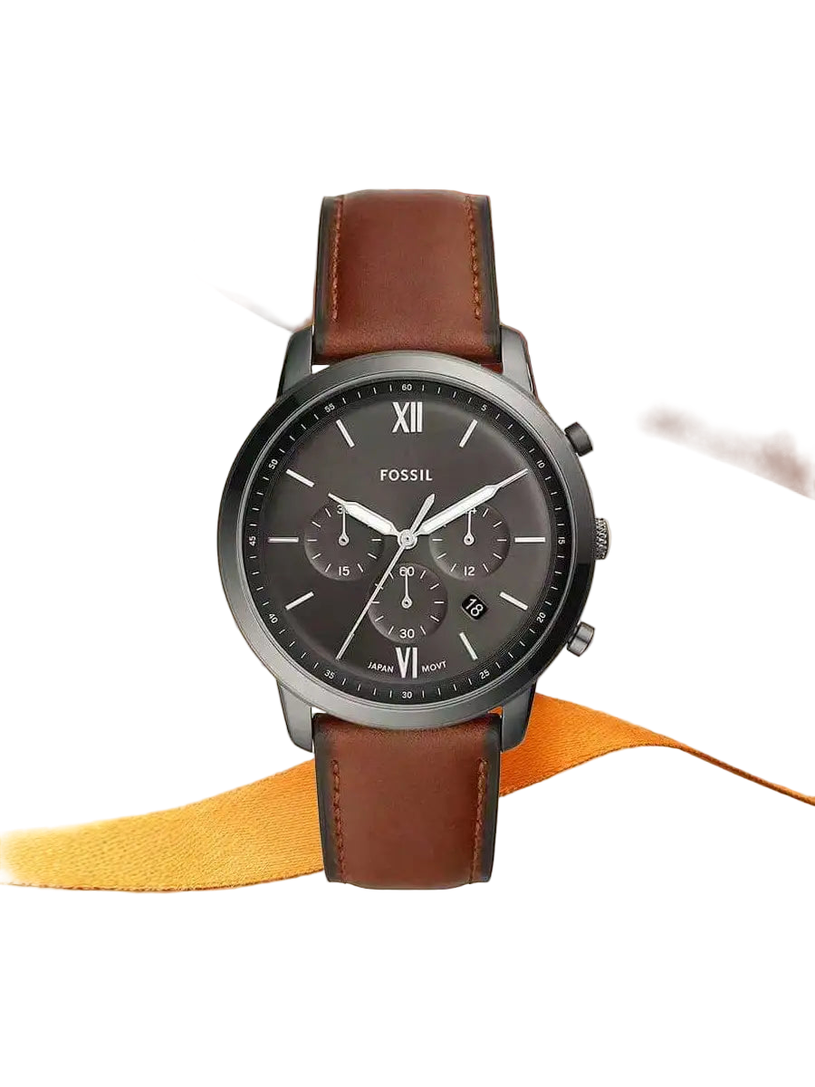 vastara - fossil man watches fashion chronograph watch - casual unisex watch with chronograph in neutral stainless steel