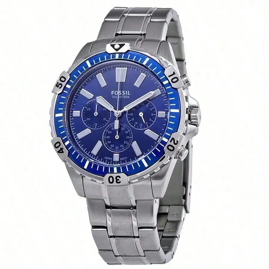 vastara - fossil men's executive blue dial chronograph timepiece watch 5 - casual unisex timepiece with chronograph (USA)