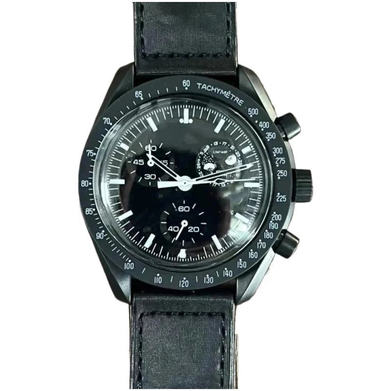 vastara moon 's multi functional chronograph couple date business sports 's watch detail - reliable movement, chronograph,