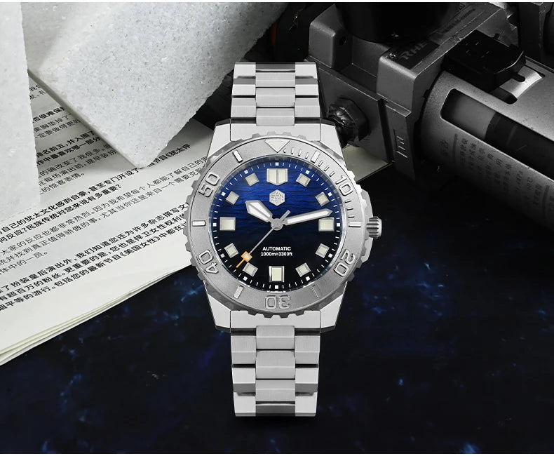 San Martin Men Automatic Watch Pilot mm Mechanical - Product Image 6