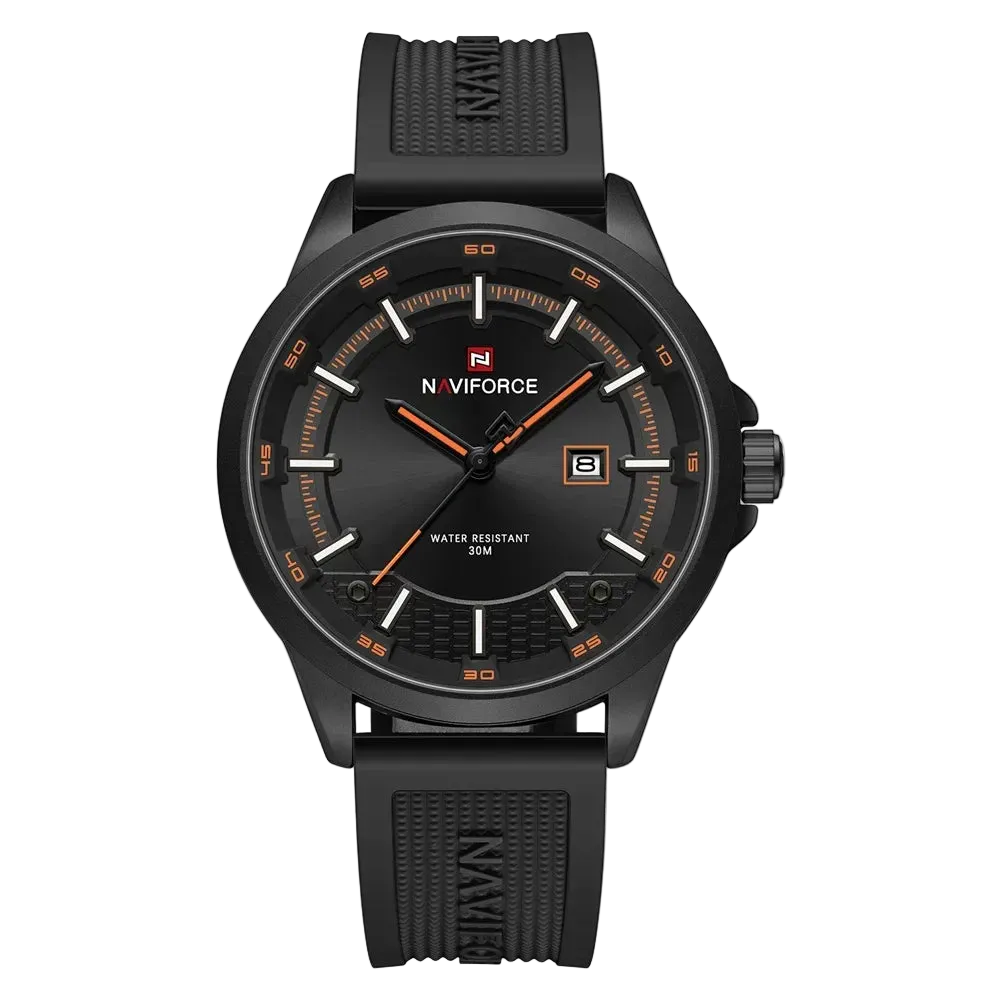 vastara naviforce sport military auto date silicone rubber original clock 9248 watch 33 - classic unisex timepiece with