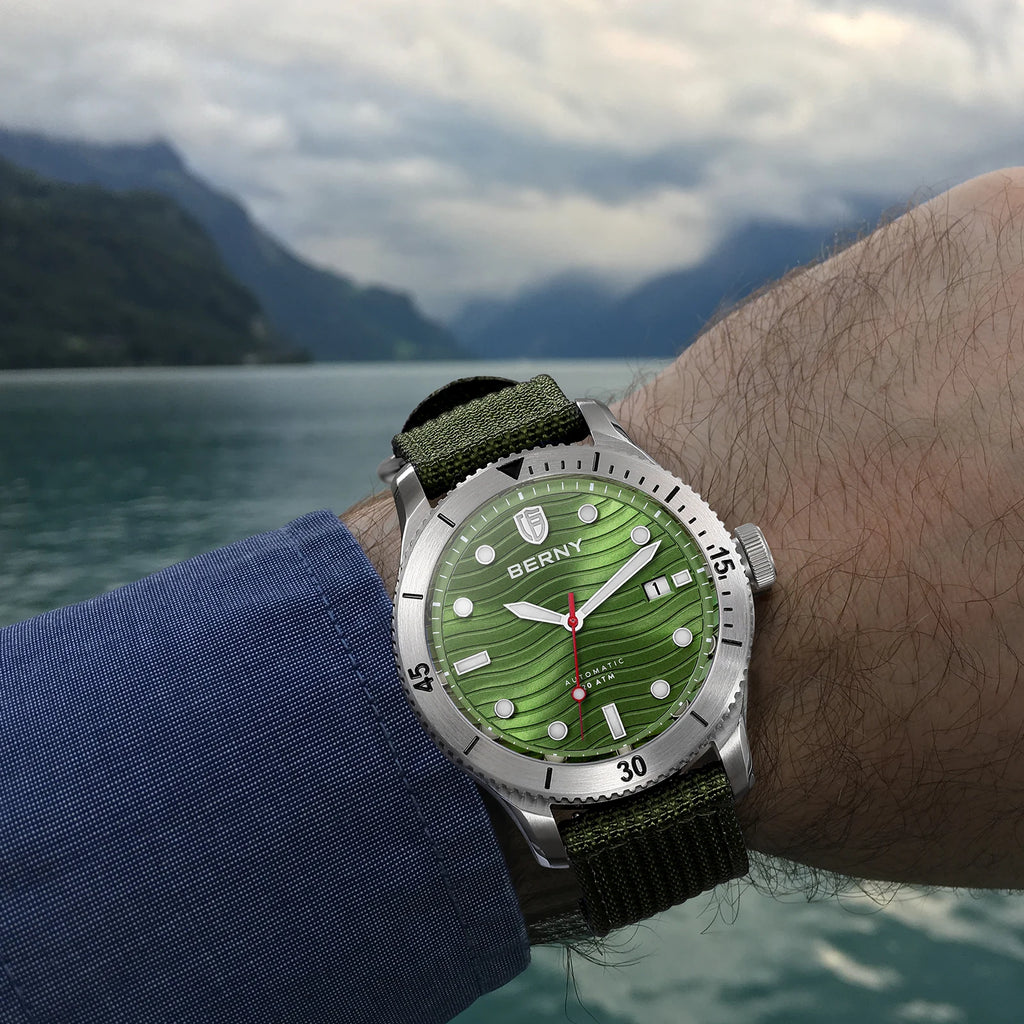 vastara berny diver for pt5000 luminous sapphire lens sport swimming diving watch 6 - classic unisex timepiece with