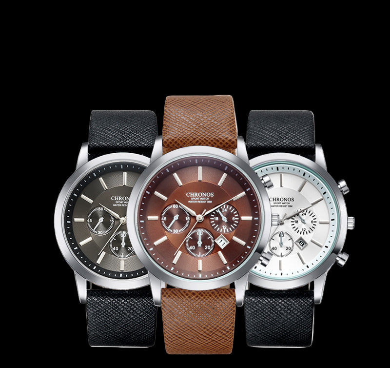 vastara - chronos mens watches male sport business quartz wristwatch watch 5 - casual mens watch timepiece with waterproof