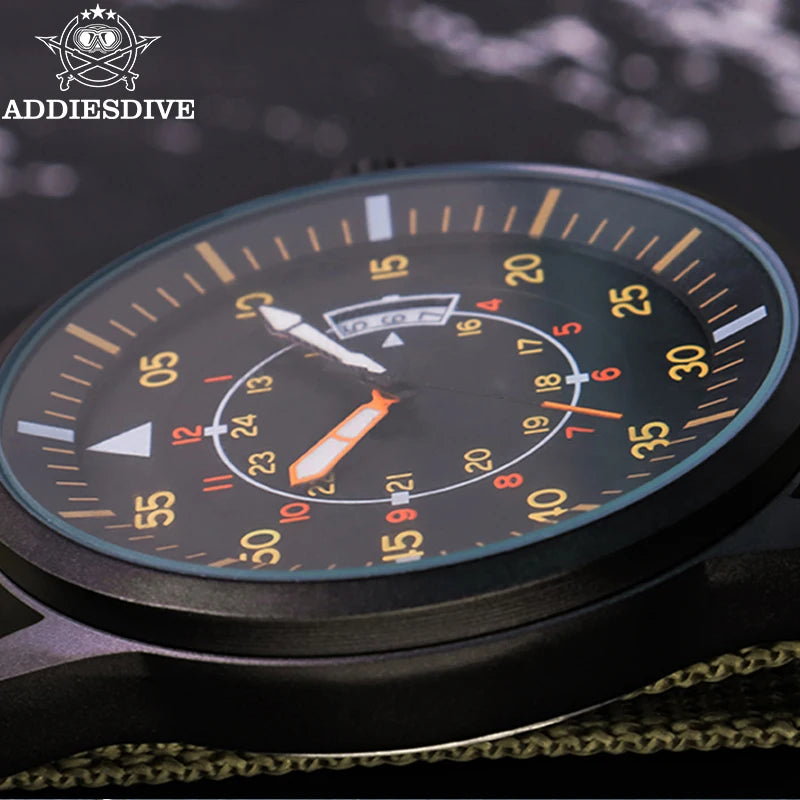 VASTARA vastara addiesdive es luminous wristes reloj hombre 50m date 's relogio masculino unisex timepiece - stainless steel