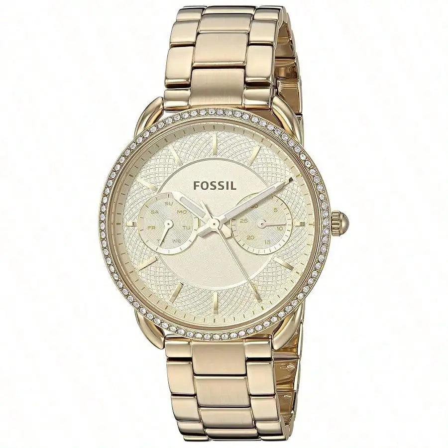 vastara - fossil women's stainless steel case and strap crystal dial watch watch 7 - casual unisex timepiece with stainless
