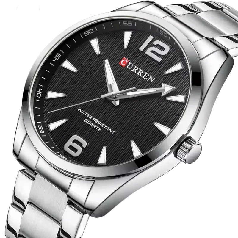 VASTARA vastara 8434 's night light business stainless steel strap s gift reloj hombre unisex timepiece - stainless steel