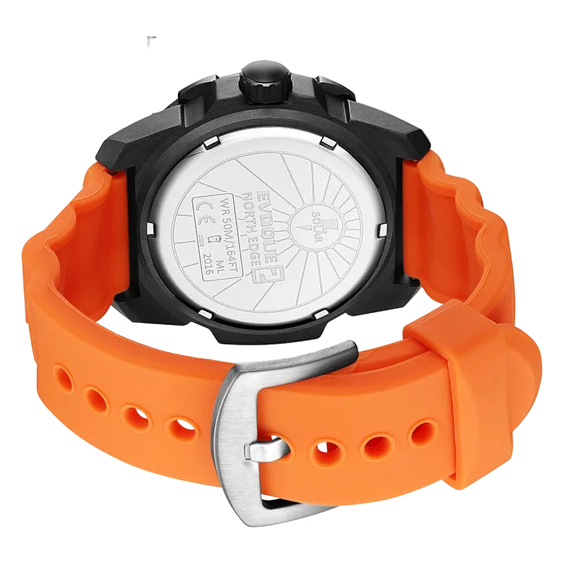 VASTARA vastara north edge evoque 2 digital military 50m 's sport wristes solar power luminous enviortally clock unisex