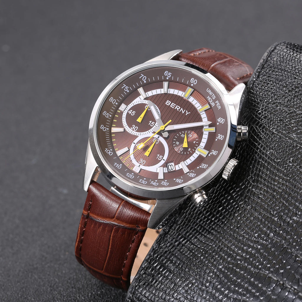 vastara berny 's multifunction chronograph luminous cool sports watch 14 - sports unisex timepiece with chronograph (USA)