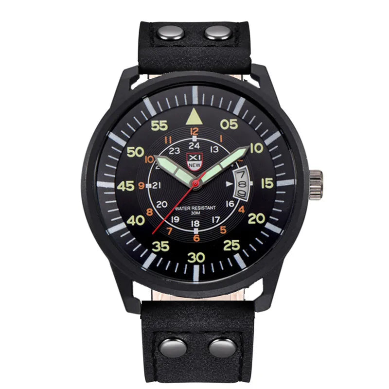 vastara reloj hombre xinew es for leather band simple sports date wristes relogios masculinos genuine leather with genuine