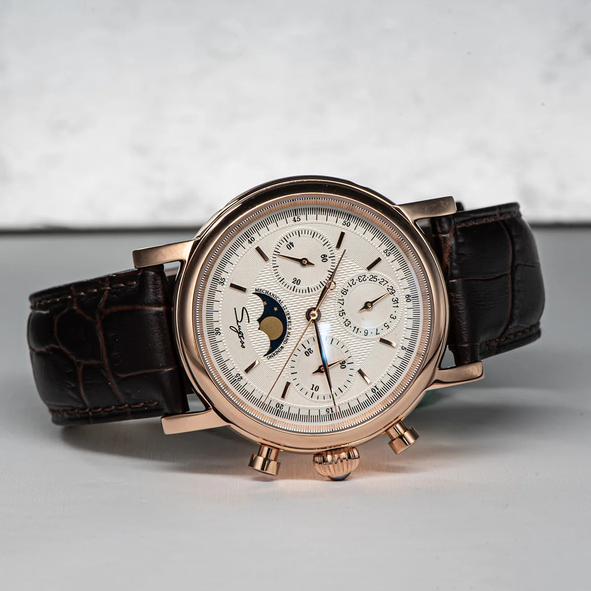 vastara sapphire sugess st1908 swanneck with technology watch 28 - classic unisex timepiece with stainless steel (USA)