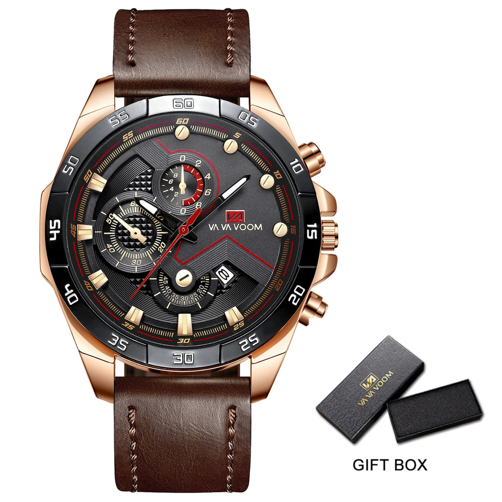 2023 New Arrival Pilot Series Moderno Speed Watches Mens Sport Reloj Hombre Male Para Military Army Leather Wrist Watch Fo...