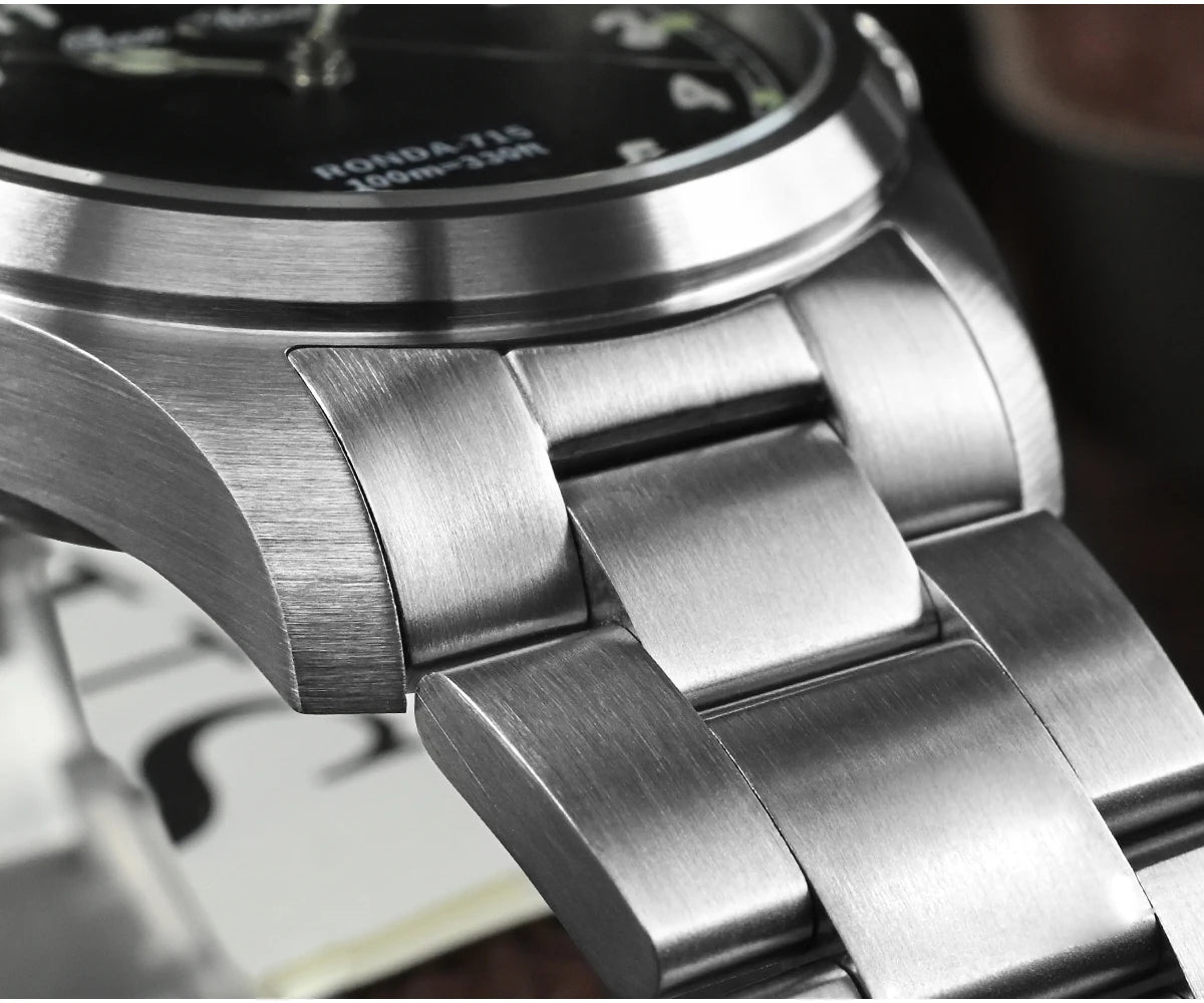 San Martin mm Ronda Quartz Watch Men Simple - Product Image 21