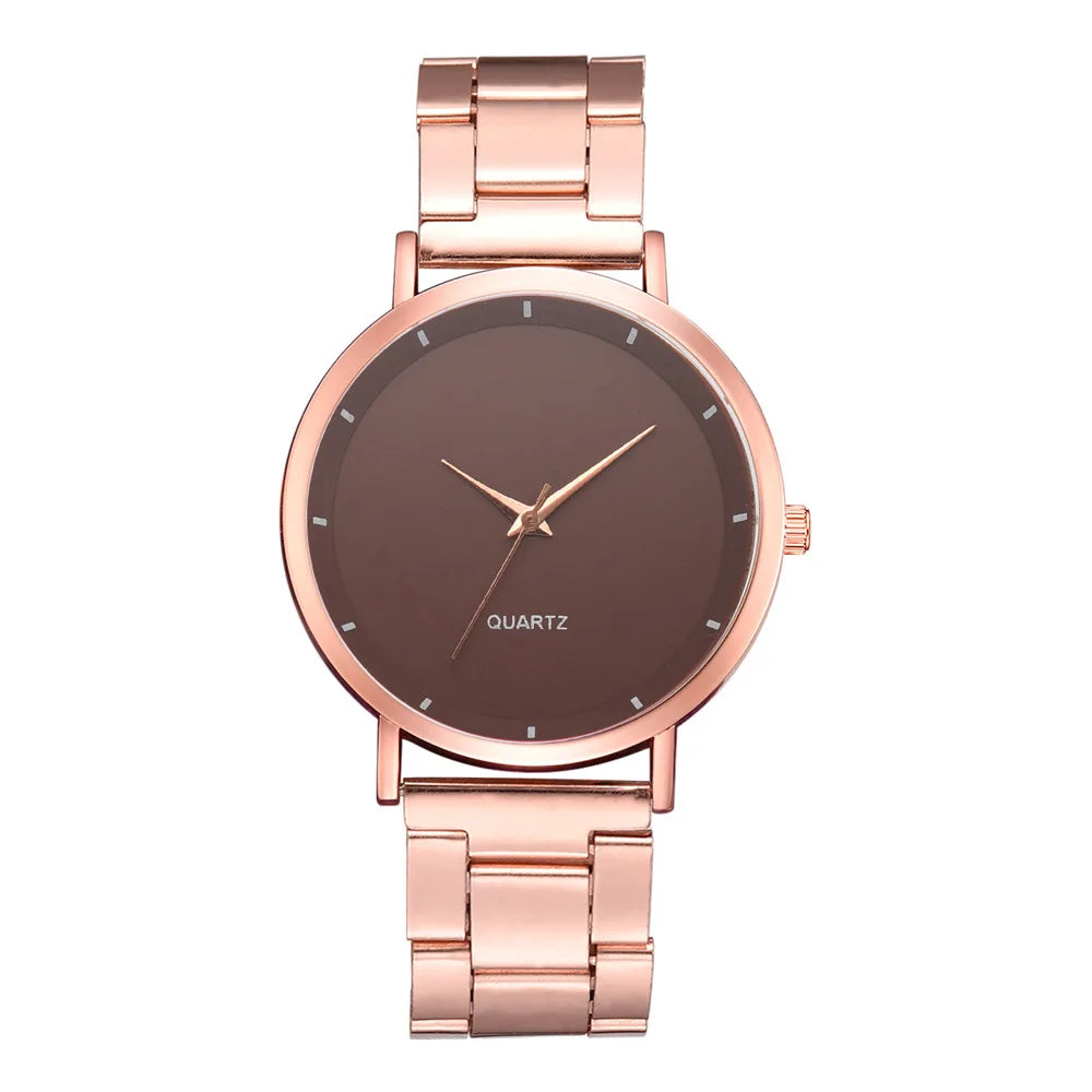 vastara rose gold women’s luxury watch – fashion business watch 11 - casual unisex timepiece with stainless steel (USA)