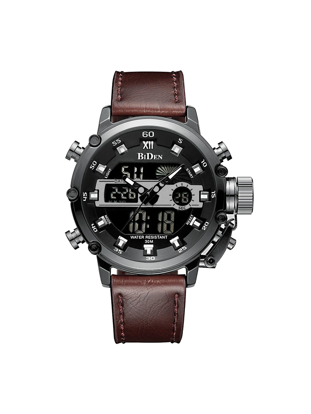 vastara - biden men's waterproof digital military sports watch 11 - sports unisex timepiece with chronograph (USA)