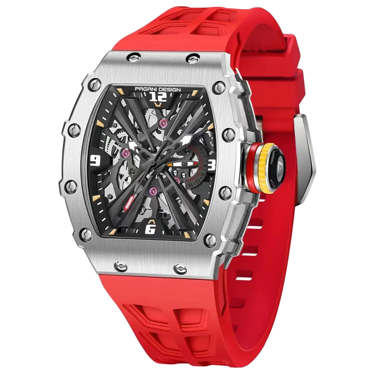 vastara - titanedge tonneau quartz watch watch 16 - casual unisex timepiece with chronograph (USA)