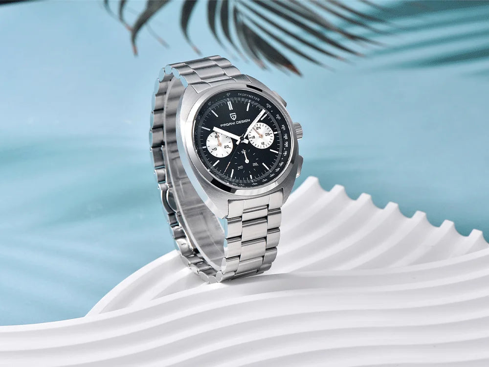 vastara luxury men’s chronograph – sapphire stainless steel watch 13 - casual unisex timepiece with chronograph (USA)