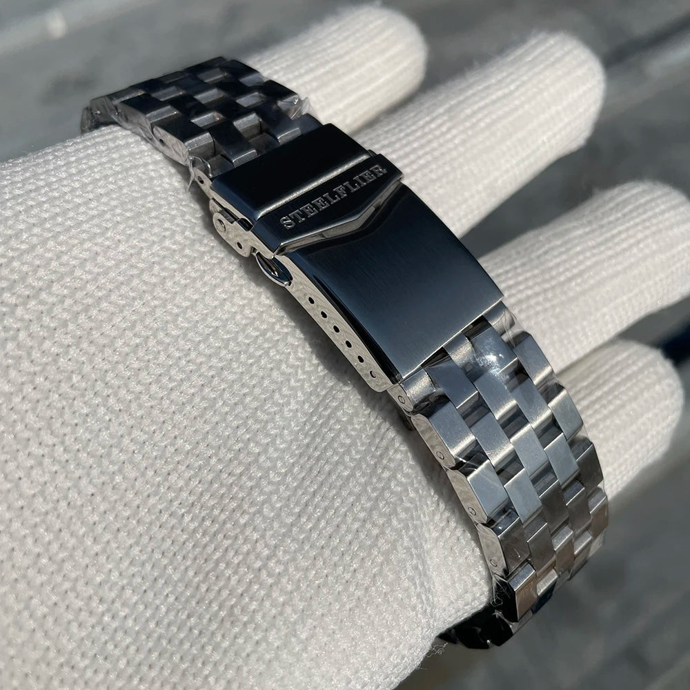 vastara sapphire steelflier official sf752 watch 14 - classic unisex timepiece with stainless steel (USA)