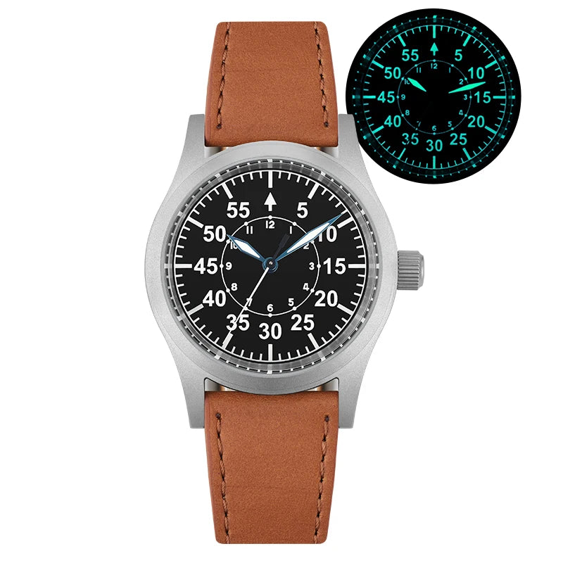 VASTARA vastara - militado vintage field watch sweep second quartz luxury timepiece timepiece - waterproof stainless steel