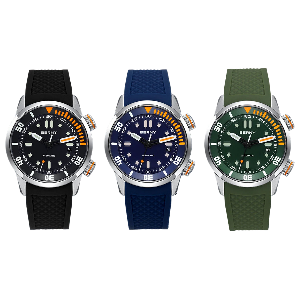 unisex classic watch vastara - deepforge™ pro 200m - diving timepiece with neutral dial (USA)