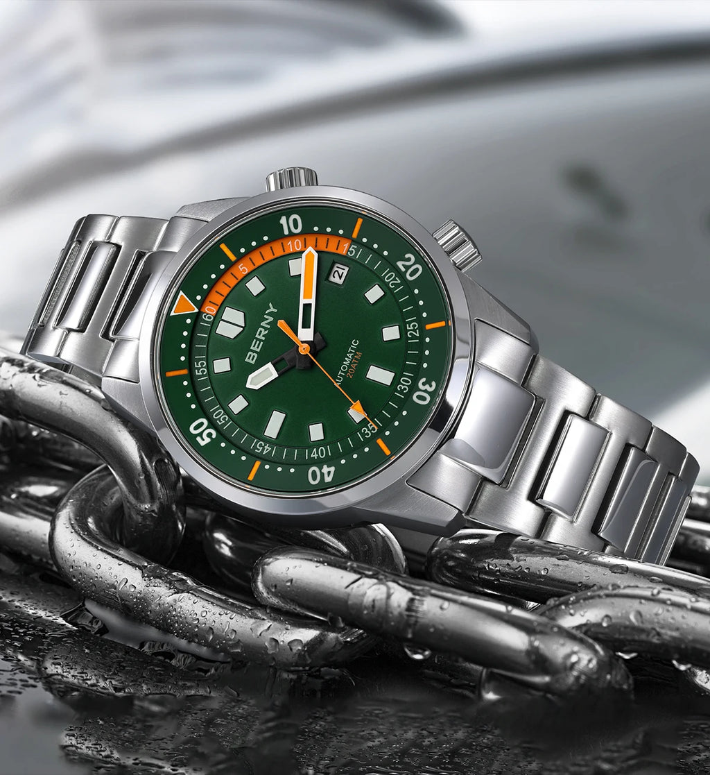 vastara - berny professional dive watch 200m watch 13 - sports unisex timepiece with waterproof (USA)