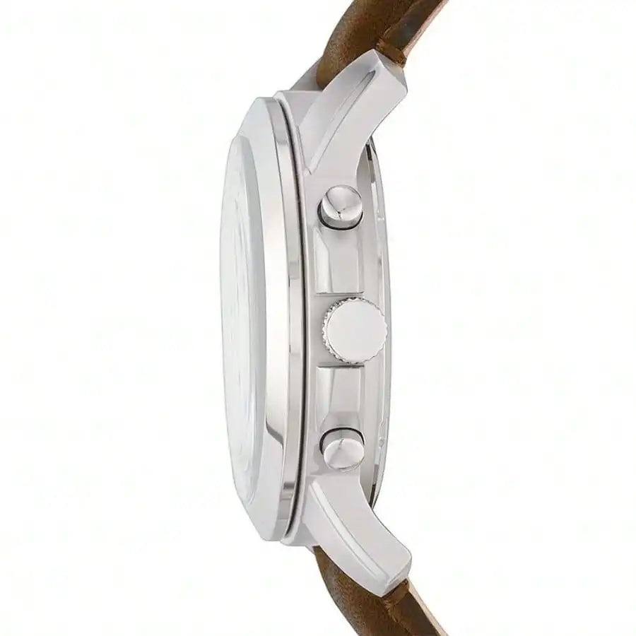 unisex casual watch vastara - fossil watch men three-hand quartz watch with stainless steel case - daily wear timepiece with