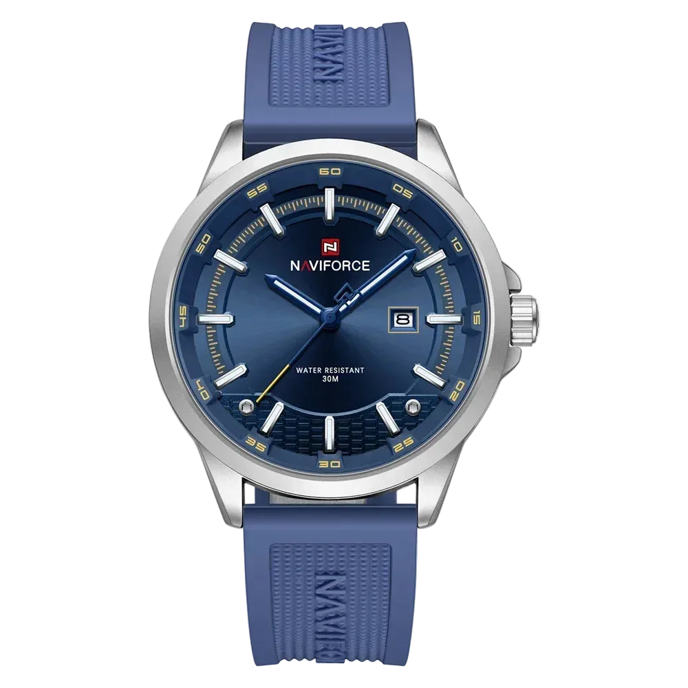 vastara naviforce sport military auto date silicone rubber original clock 9248 watch 36 - classic unisex timepiece with
