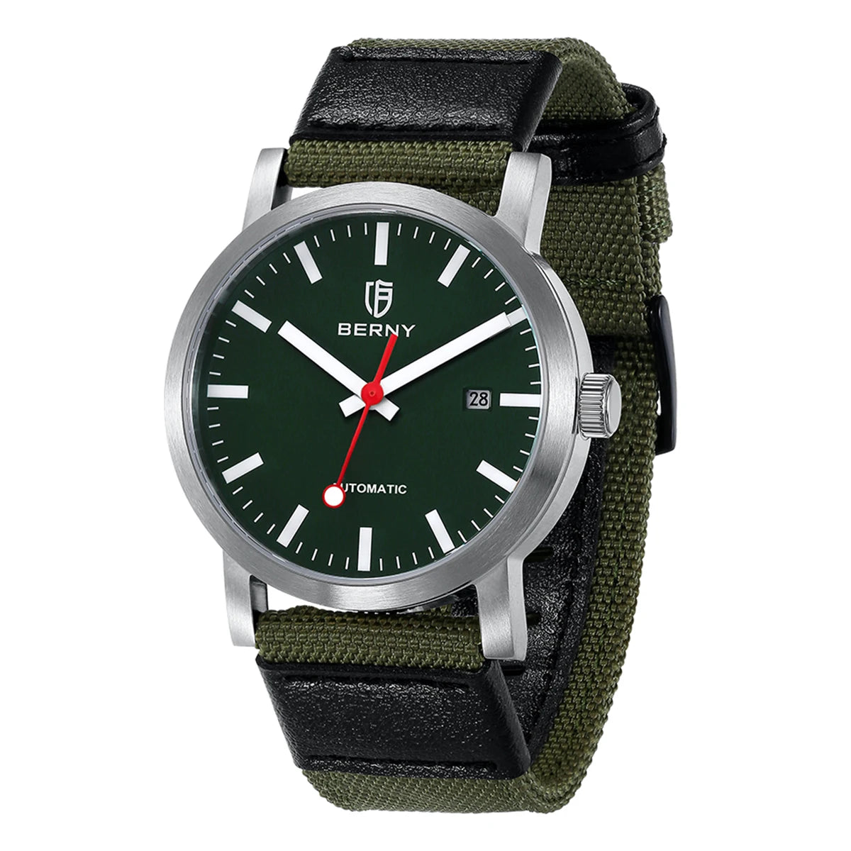 vastara berny railroad miyota stainless steel sport watch watch 9 - casual unisex timepiece with stainless steel (USA)