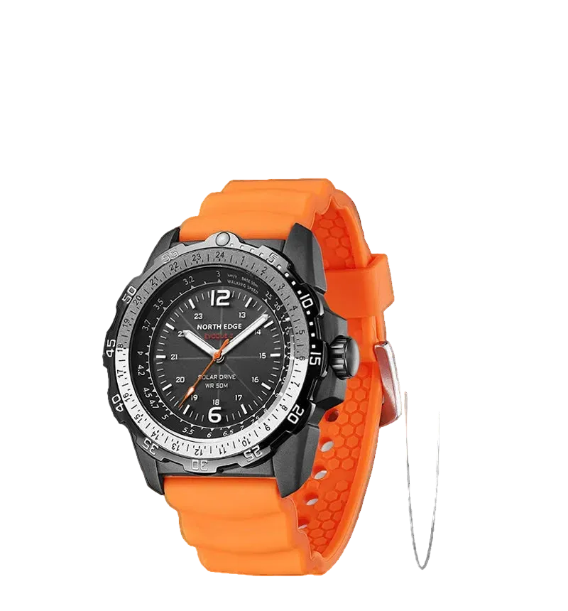vastara north edge evoque 2 digital military 50m 's sport wristes solar power luminous enviortally clock watch 17 - classic