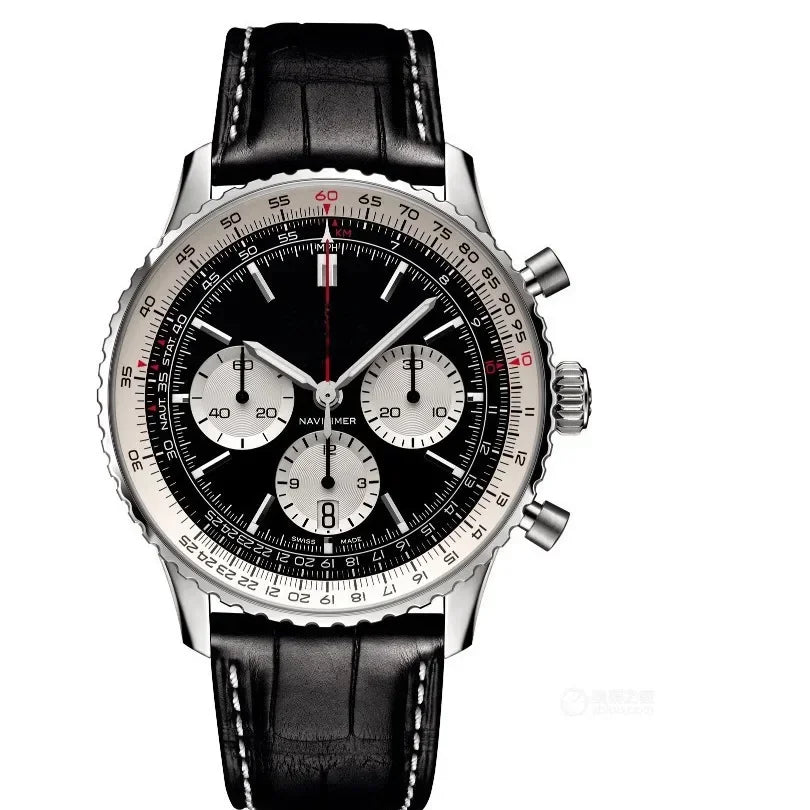 VASTARA vastara original es classic multifunction stainless steel date business chronograph unisex timepiece - chronograph