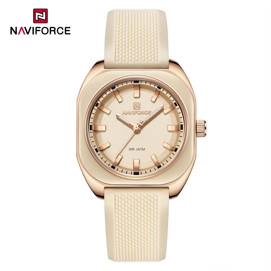 vastara naviforce 's casual simple polygon silicone gift for casual relogio feminino: silicone watch 32 - casual unisex