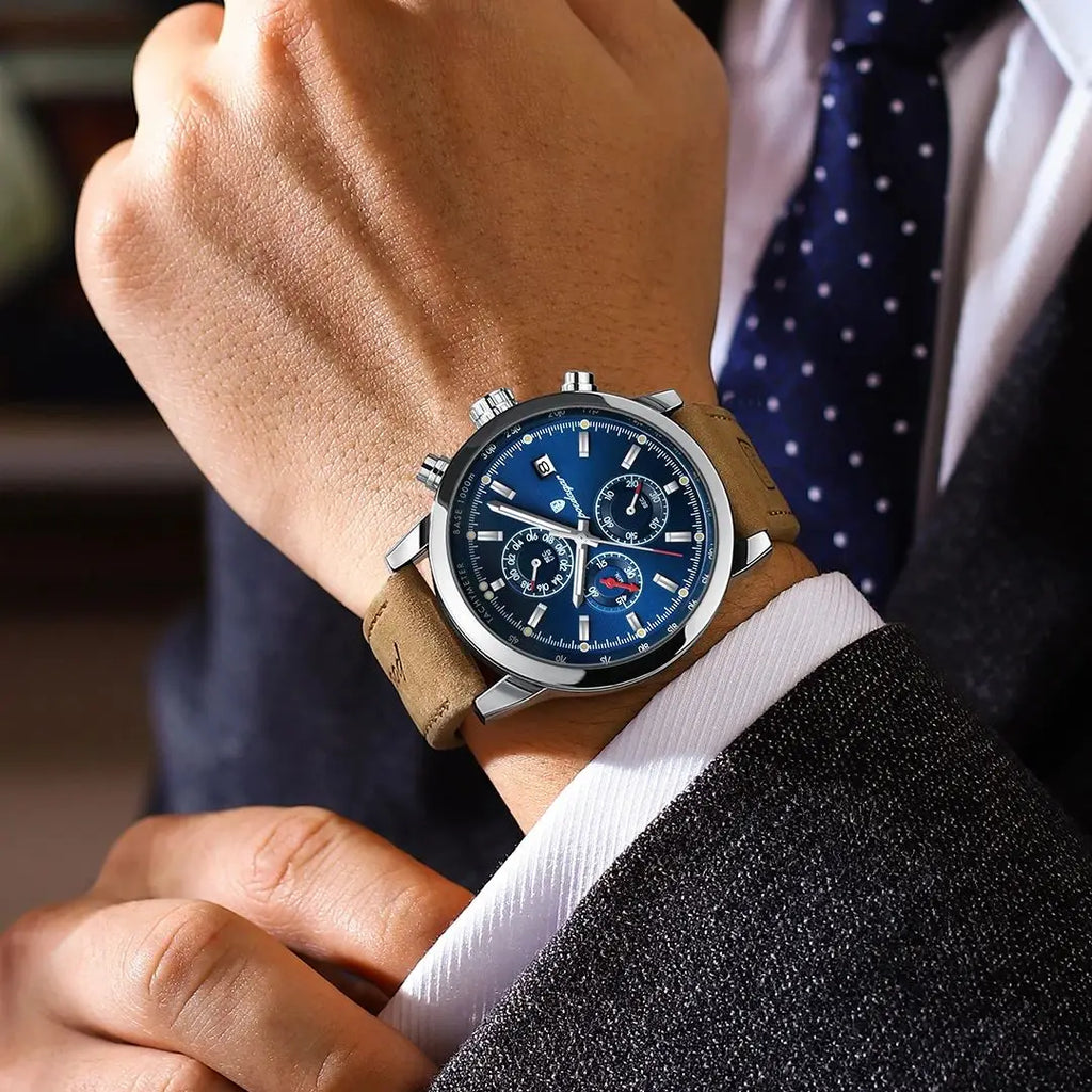 POEDAGAR Luxury Trendy Man Watch Date Waterproof - Product Image 5