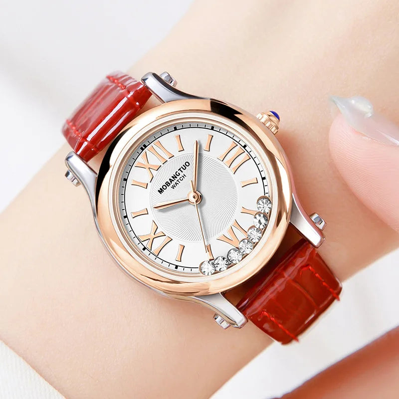 Luxury Fashion Women Watch Set Colourful PU - Luxury Watch with precision timepiece