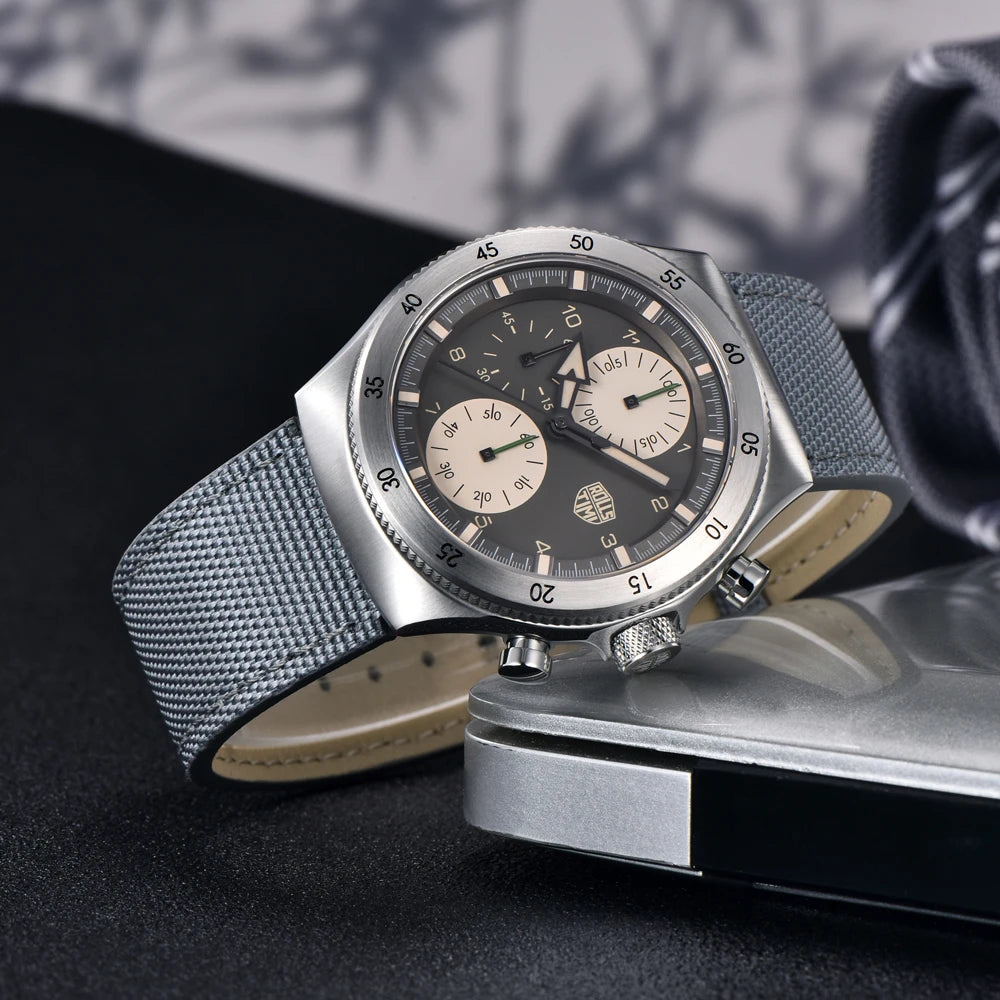 unisex classic watch vastara rollstimi 's es chronograph for gift sapphire mirror stainless steel - daily wear timepiece