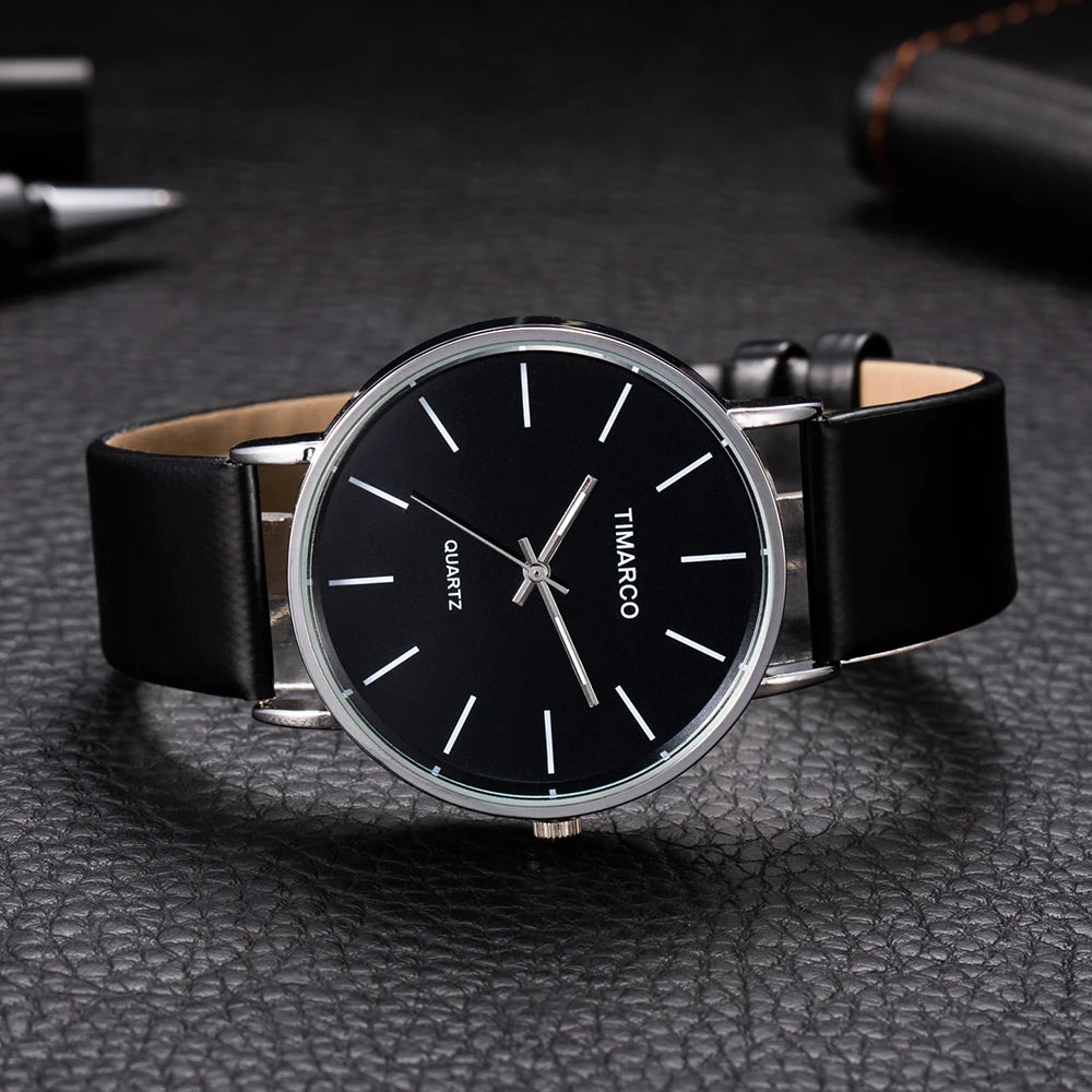vastara - lunare minimalist leather quartz watch watch 5 - elegant unisex timepiece with waterproof (USA)