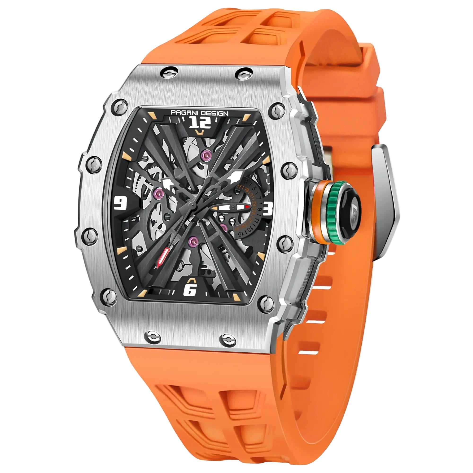 vastara - titanedge tonneau quartz watch watch 17 - casual unisex timepiece with chronograph (USA)