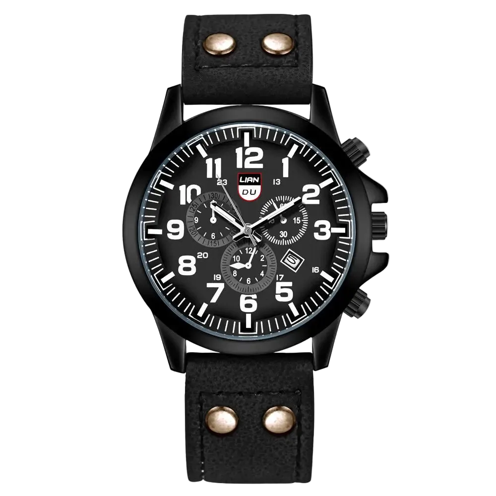 vastara sport wrist es leather strap army military for relogio masculino clock watch 51 - modern unisex timepiece with