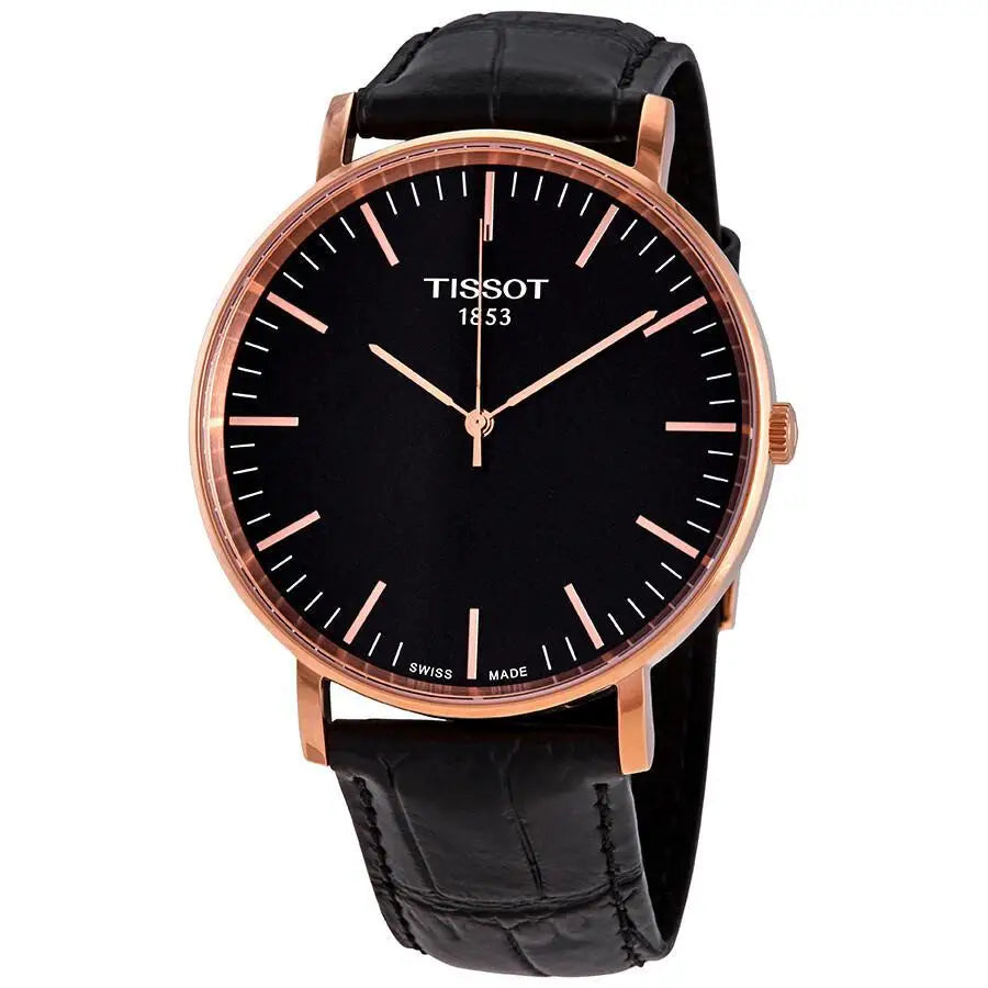 Tissot | Everytime Large Black Dial Men's Watch T - Luxury Watch with precision timepiece
