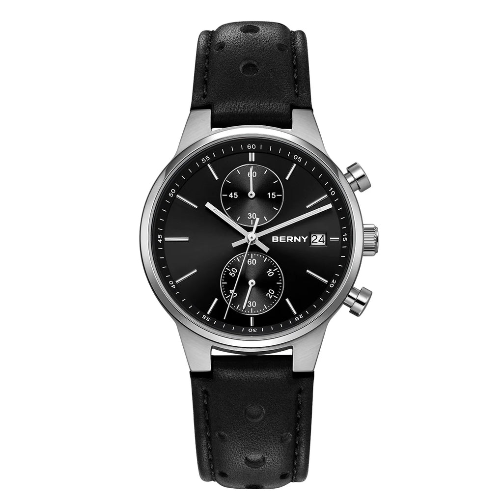 vastara - men's chronograph watch with luminous display watch 22 - casual unisex timepiece with chronograph (USA)