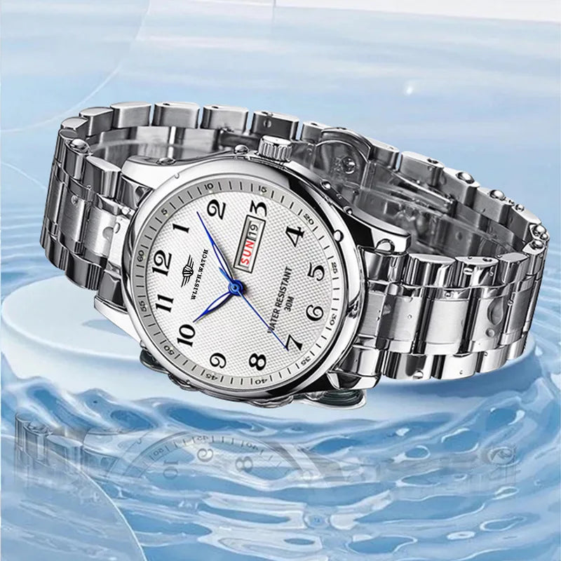 unisex elegant watch vastara - vintageglow ultra thin business quartz watch - business timepiece with neutral dial (USA)