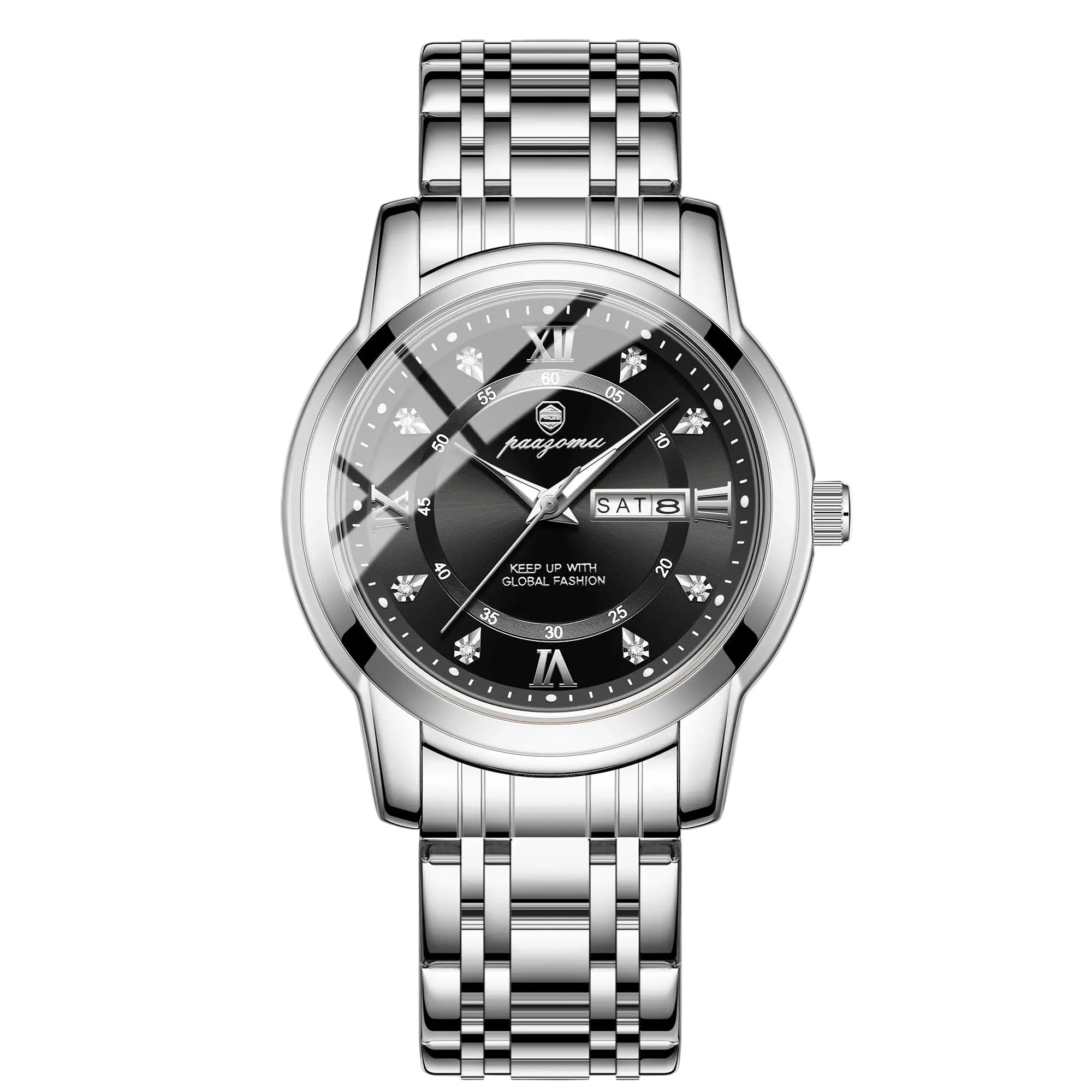 vastara - business men watch date week waterproof luminous watch 8 - casual unisex timepiece with waterproof (USA)